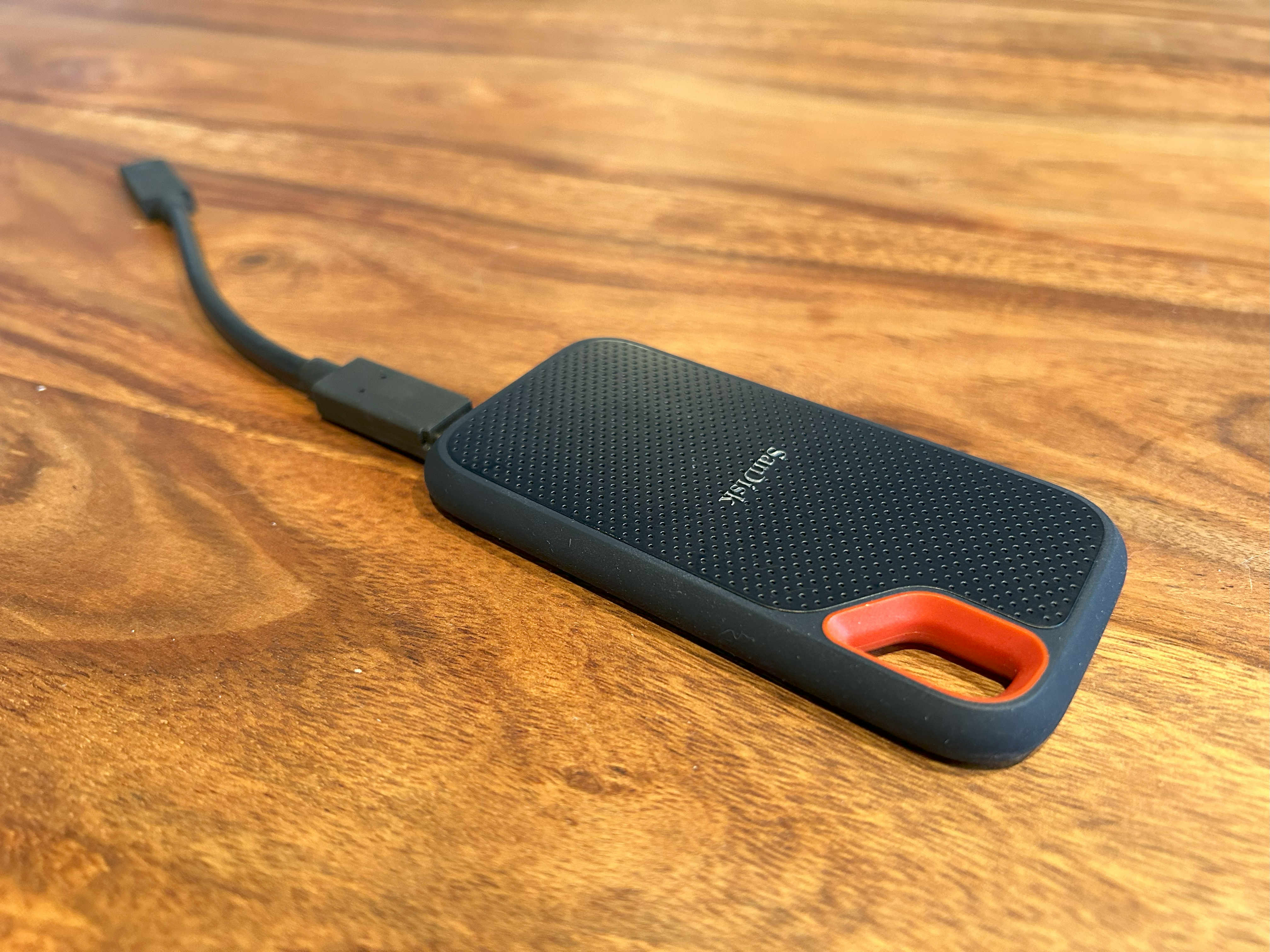 The Sandisk portable SSD